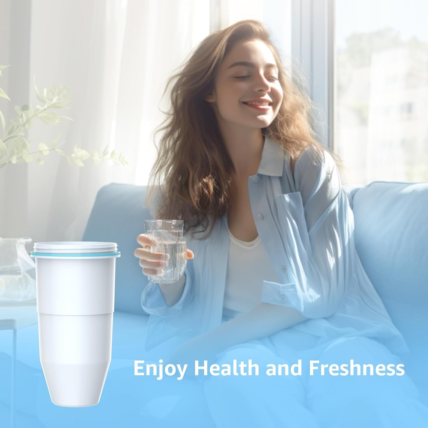 Water Filter Replacement 2 Pack Fit for Zero Pitcher and Dispenser ZR-001 ZR-017