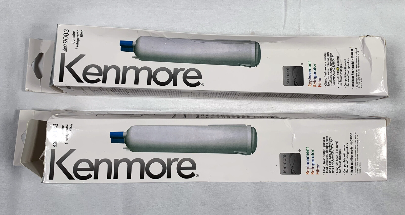 2 Packs Kenmore 9083 Ice&Water Purifier Refrigerator Cartridge Water Filters