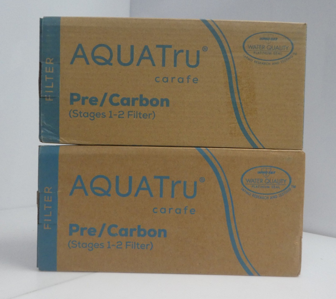 Lot of 2 AquaTru Carafe Pre/Carbon Stages 1-2 Filter