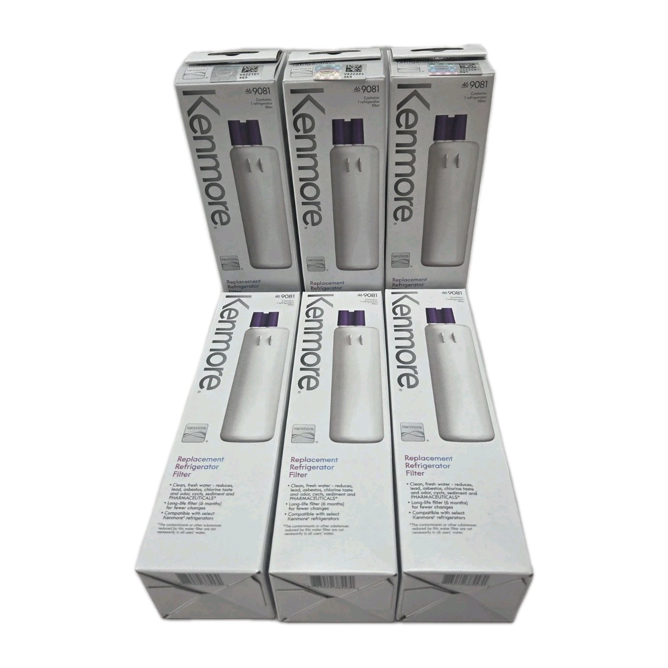 6 Pack Kenmore 9081 Replacement Refrigerator Water Filter 46-9081 – NEW