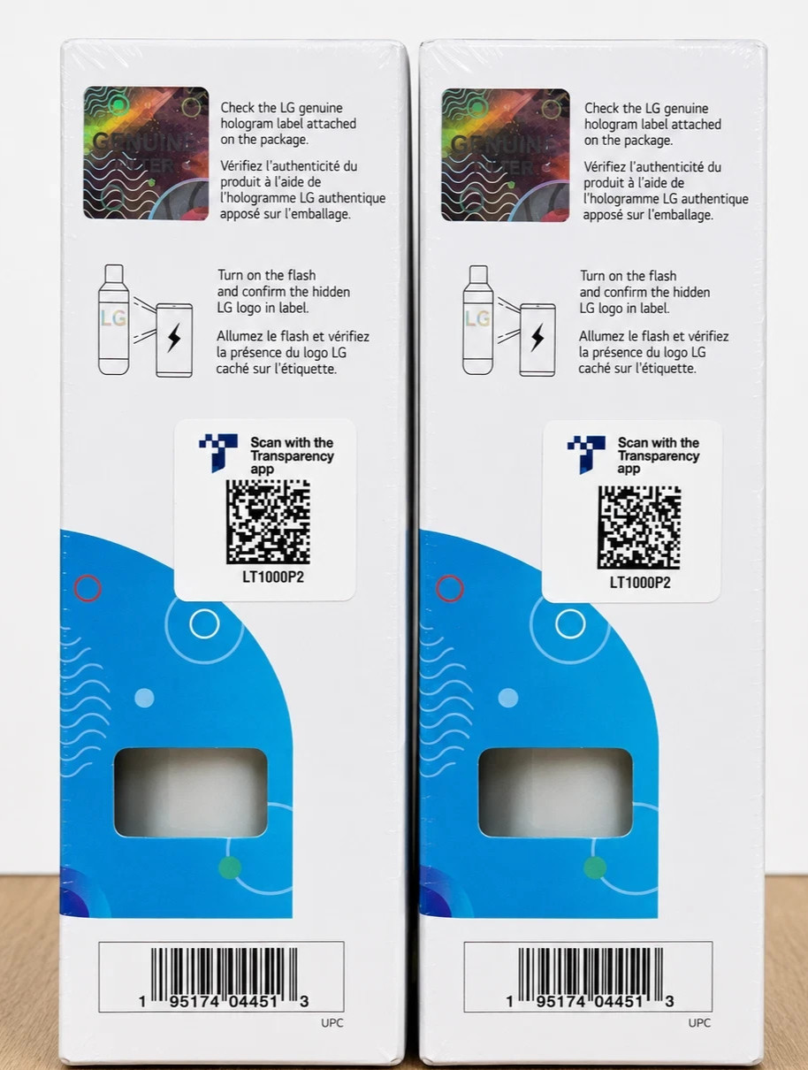 (Lot of 4) Genuine LG Water Filter LT1000P2 6-Month 200 Gal Refriger Replacement