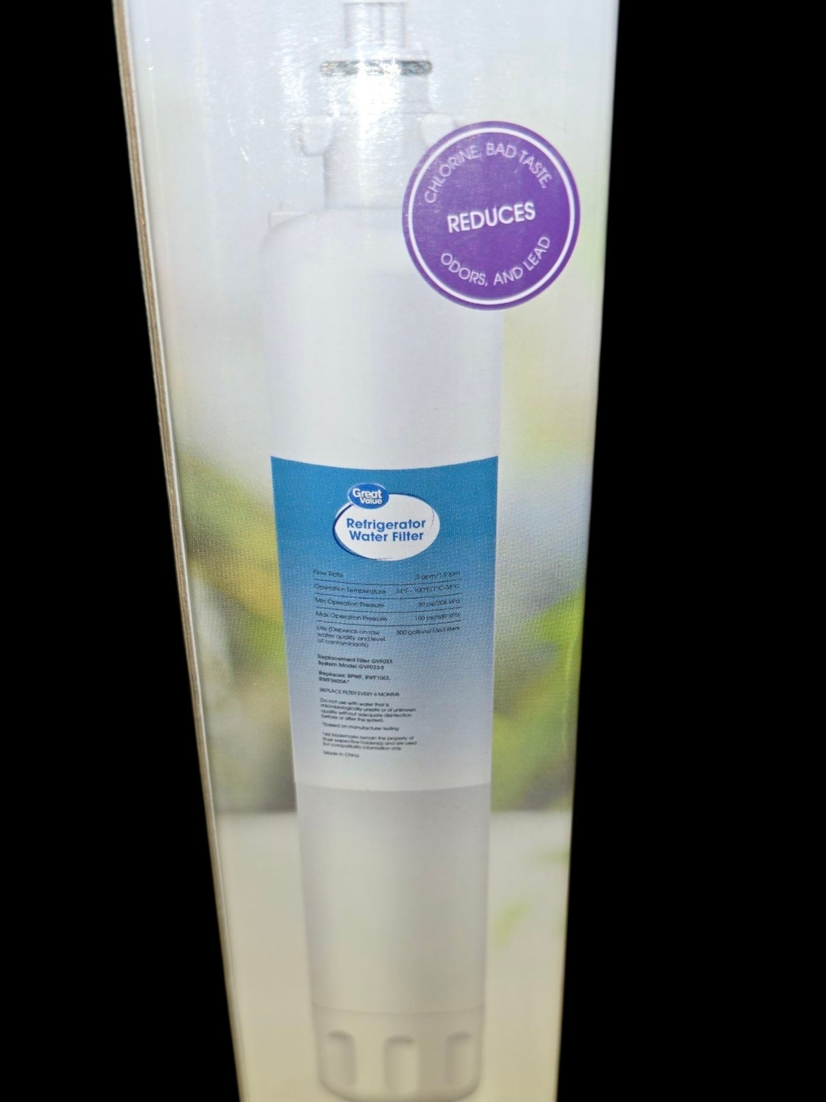 Great Value Refrigerator Water Replacement Filter For GE RPWF New