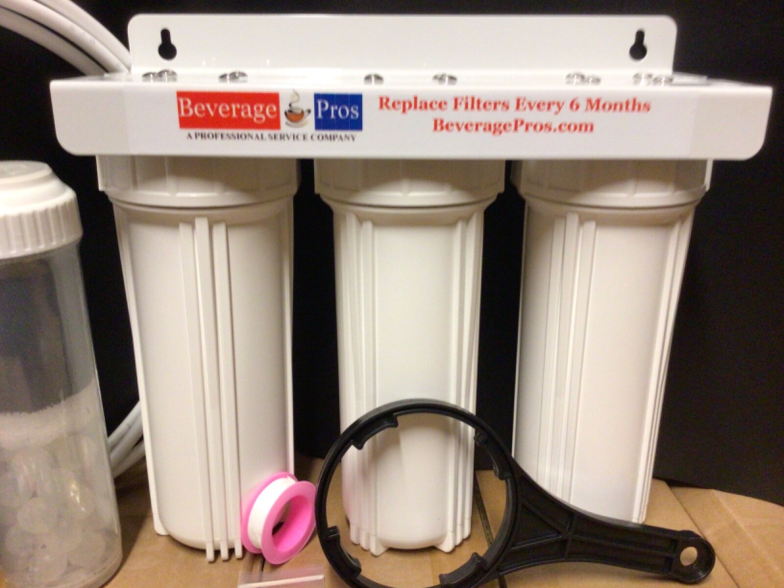 Commercial Coffee Tea Water Filter Kit PP, Carbon/Polyphosphate Scale Removal.