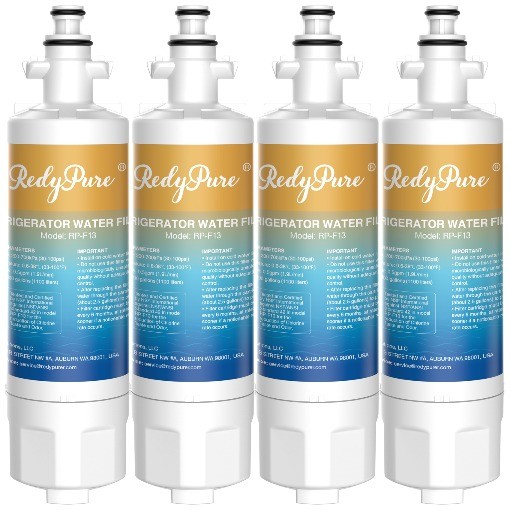 4 Pack Redypure Refrigerator Water Filter Replacement For LG LT700P, ADQ36006101