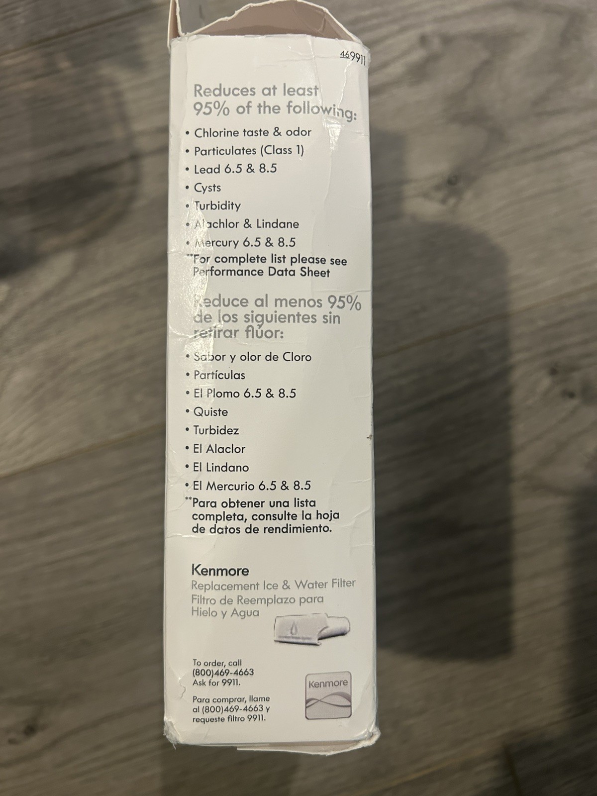 Kenmore 9911 Refrigerator Water Filter, 1 Count (Pack of 1), White