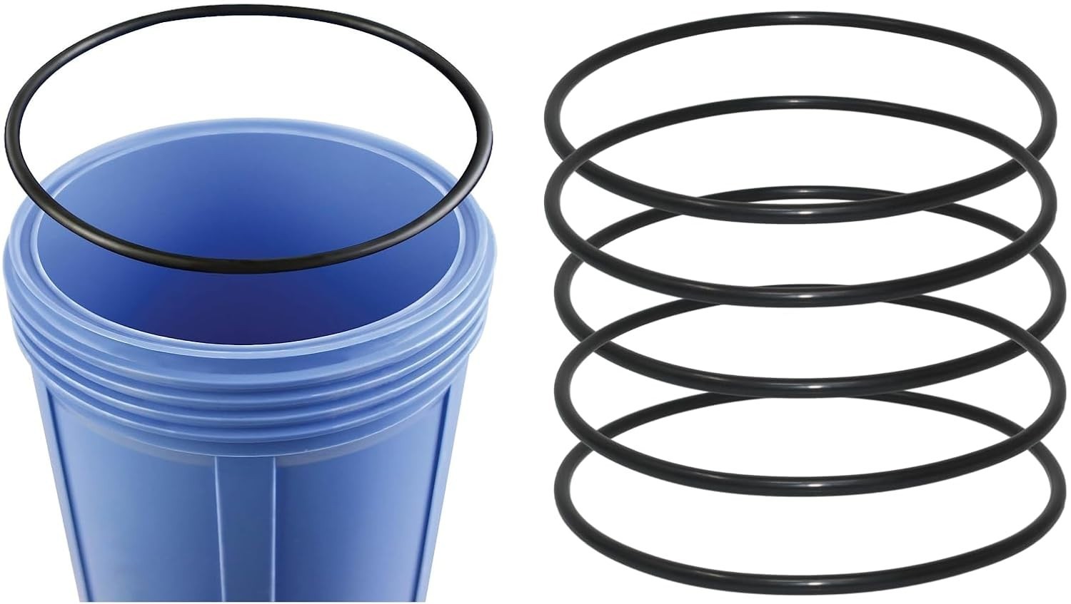 O-Rings for Water Filter Housings, Compatible with Various Brands, 6-Pack