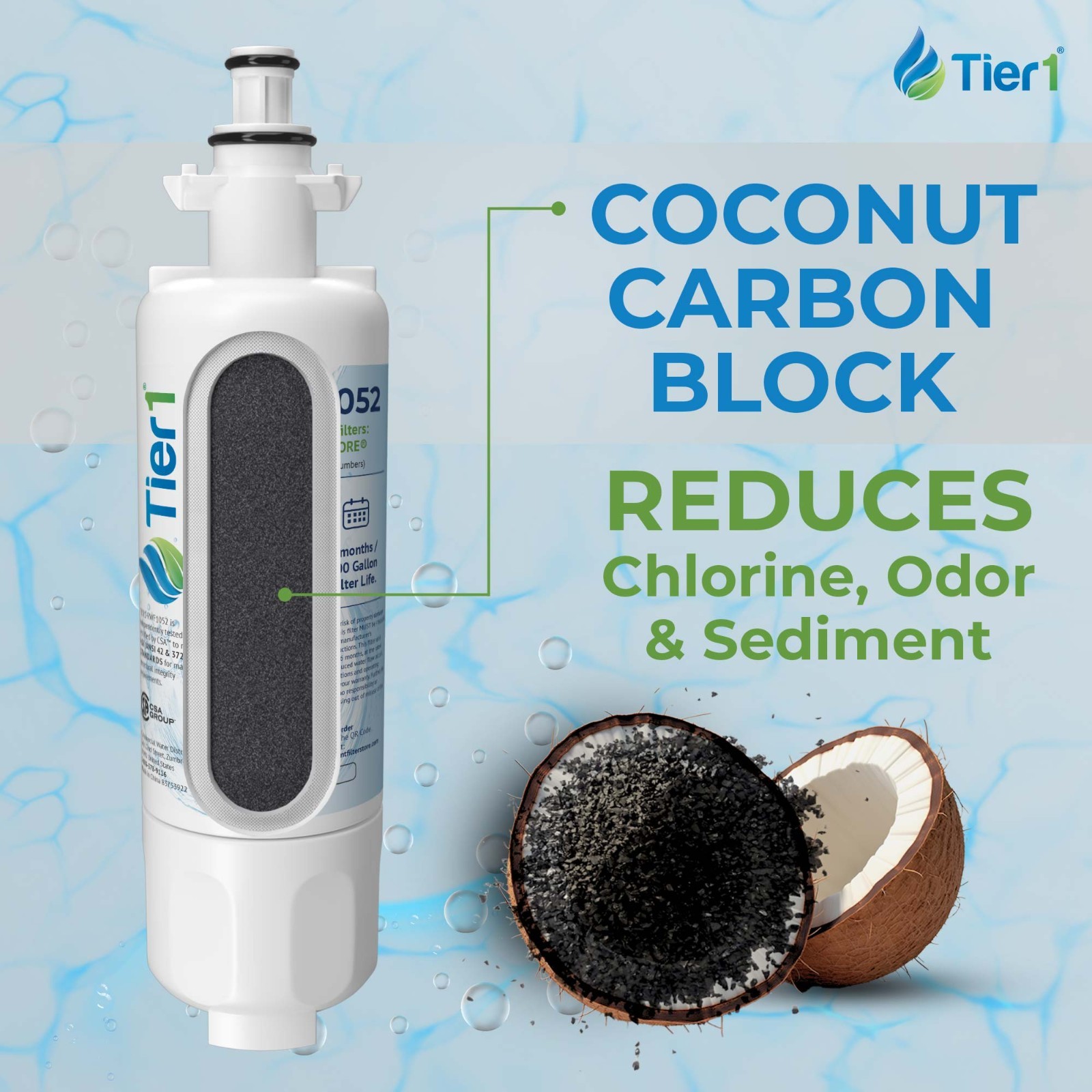 Fits LG LT700P Kenmore 46-9690 ADQ36006101 – Comparable Tier1 Water Filter 3PK