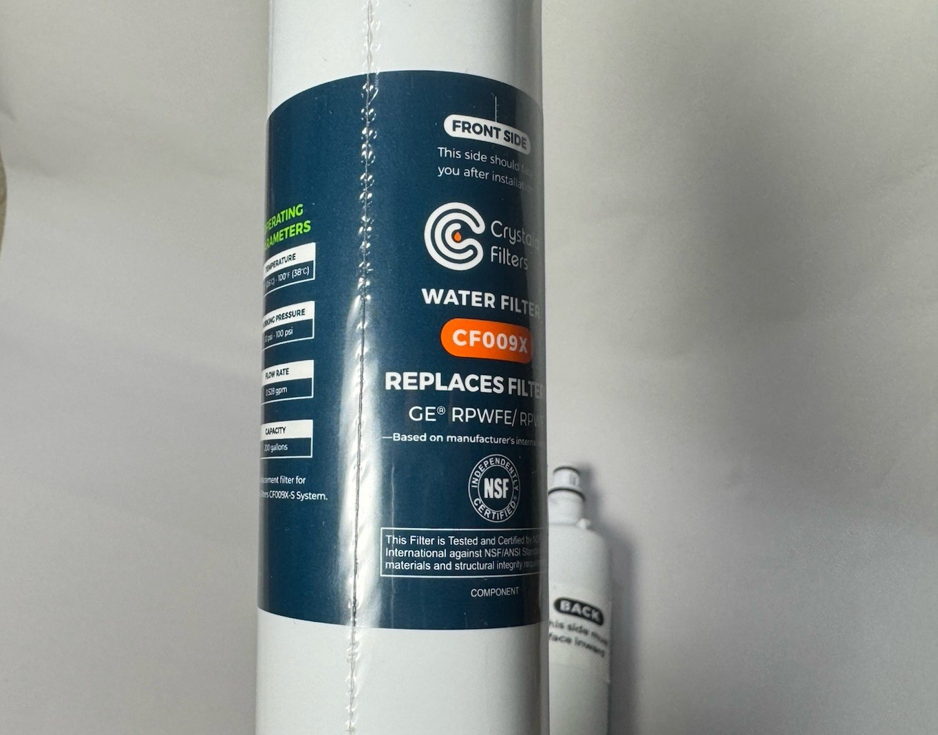 Crystala Filters Replacement for GE® RPWFE, RPWF (with CHIP) Water Filter
