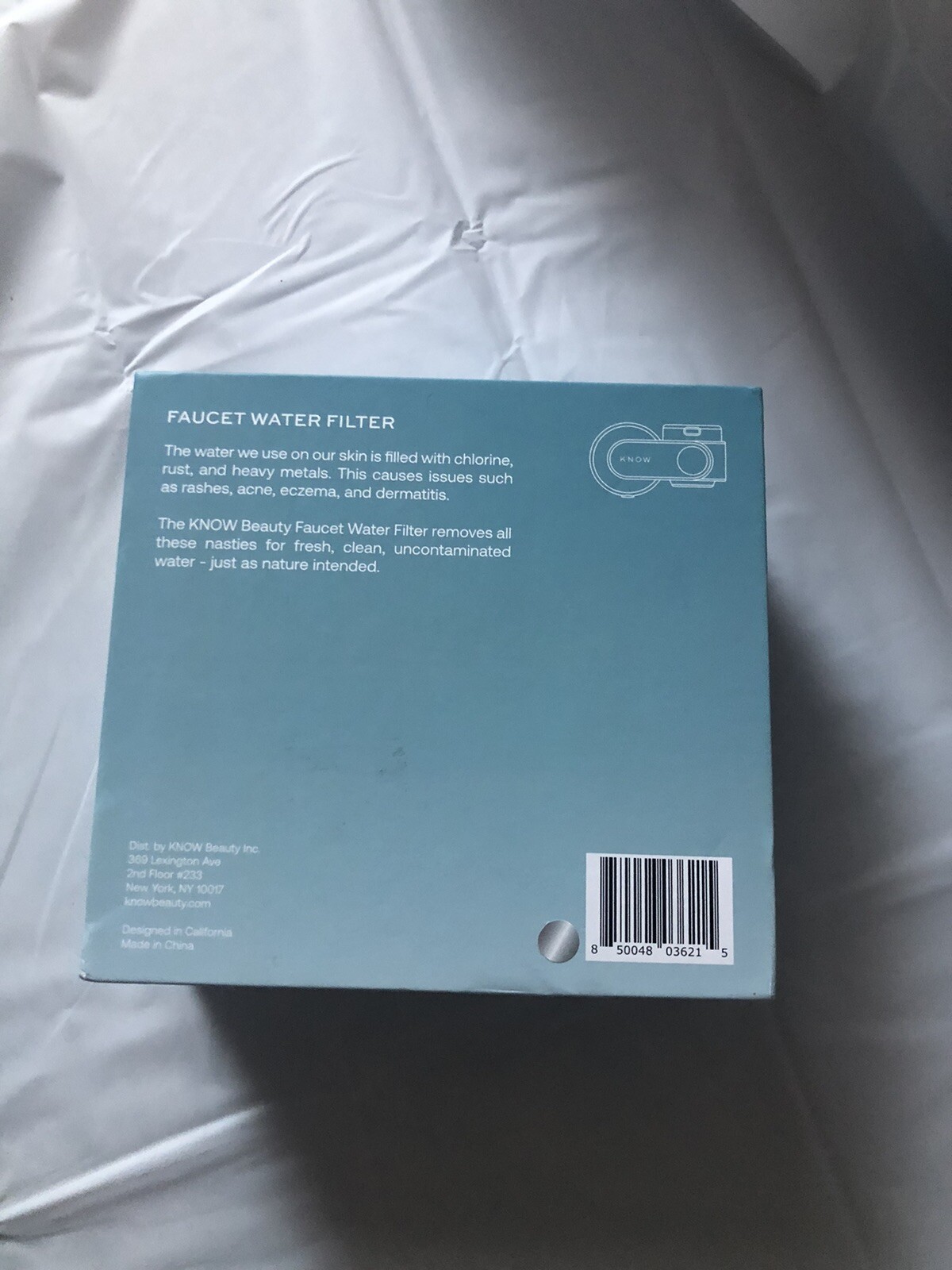 Know Beauty Faucet Water Filter, New ,Designed In California Made In China