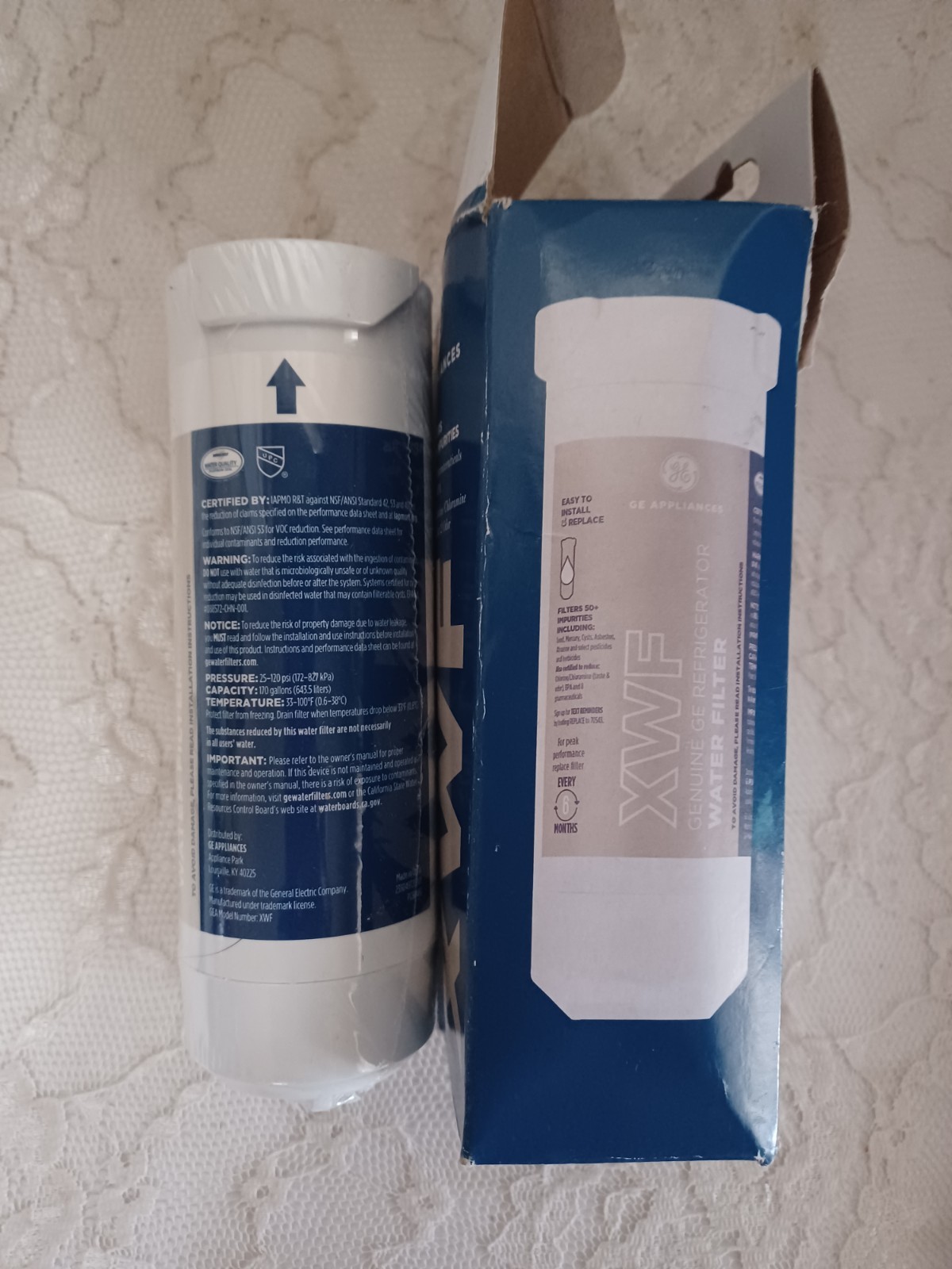 1Pack GE XWF Replacement XWF Appliances Refrigerator Water Filter New ~ NO CHIP