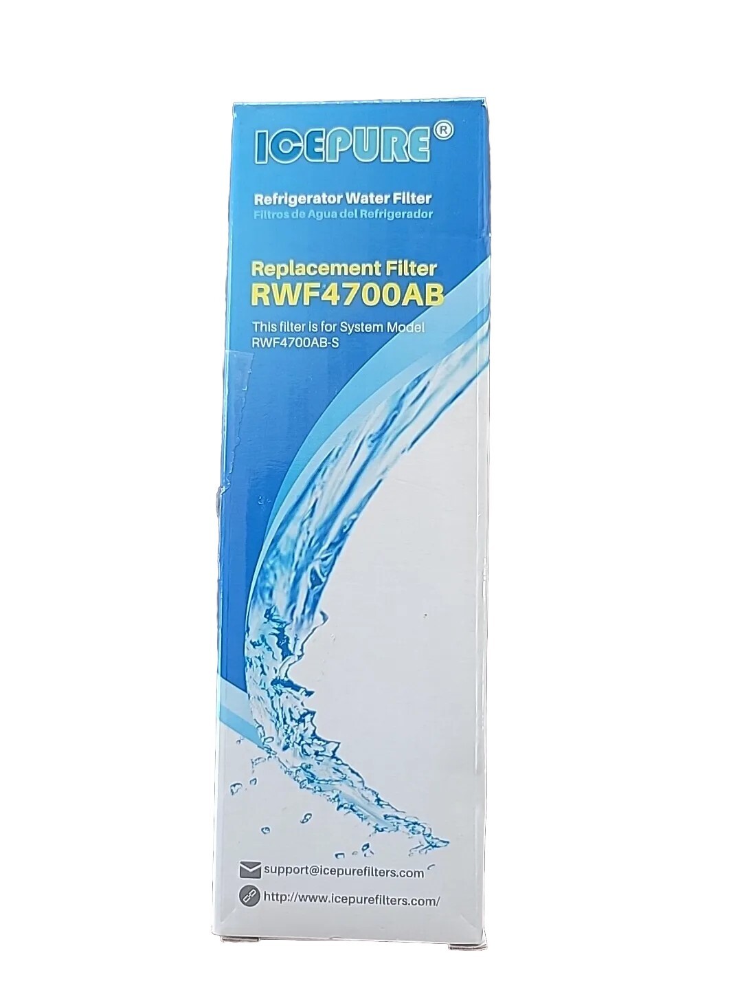 ICEPURE RWF4700A + AF004 Refrigerator Air and Water Filter – White