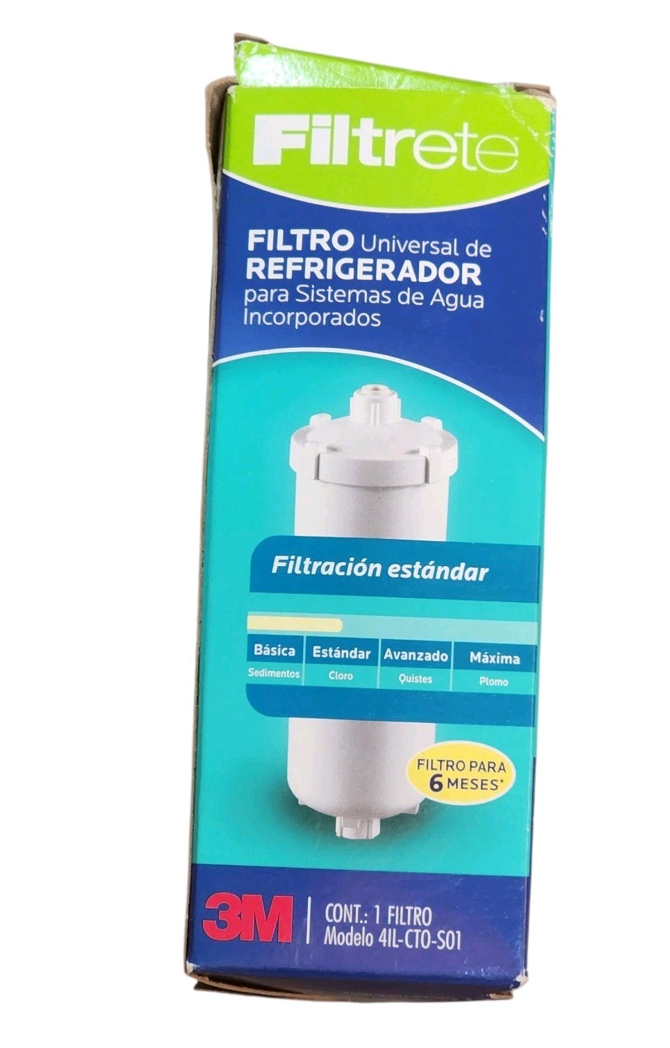 3M Filtrete Universal In Line Refrigerator Water Filter 6 Months 4IL-CTO-S01