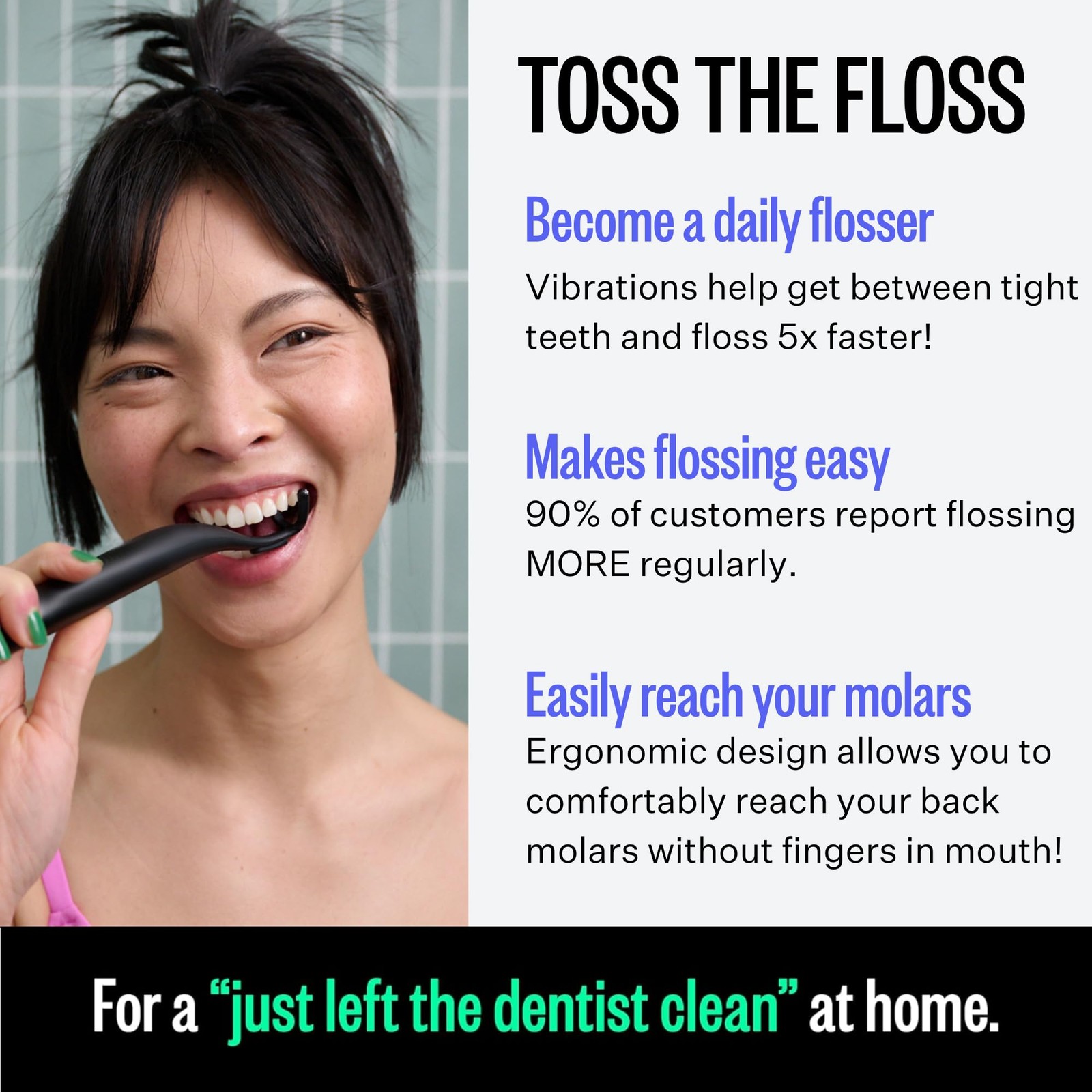 FLAUS Electric Flosser Refills (Oprah’s Refill Heads, Gentle Gliding Floss