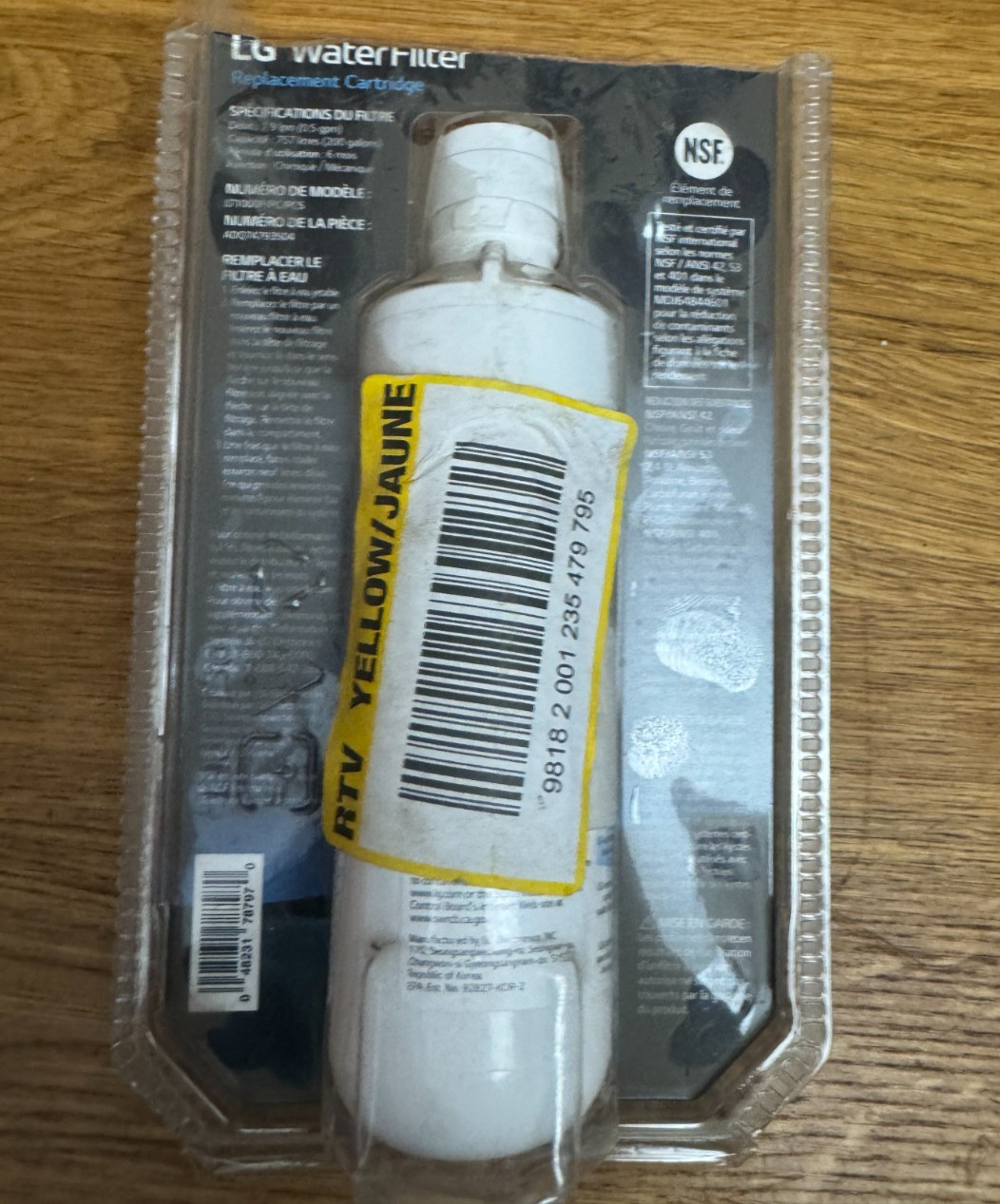 LG LT1000P – 6 Month / 200 Gallon Capacity Replacement Refrigerator Water Filter