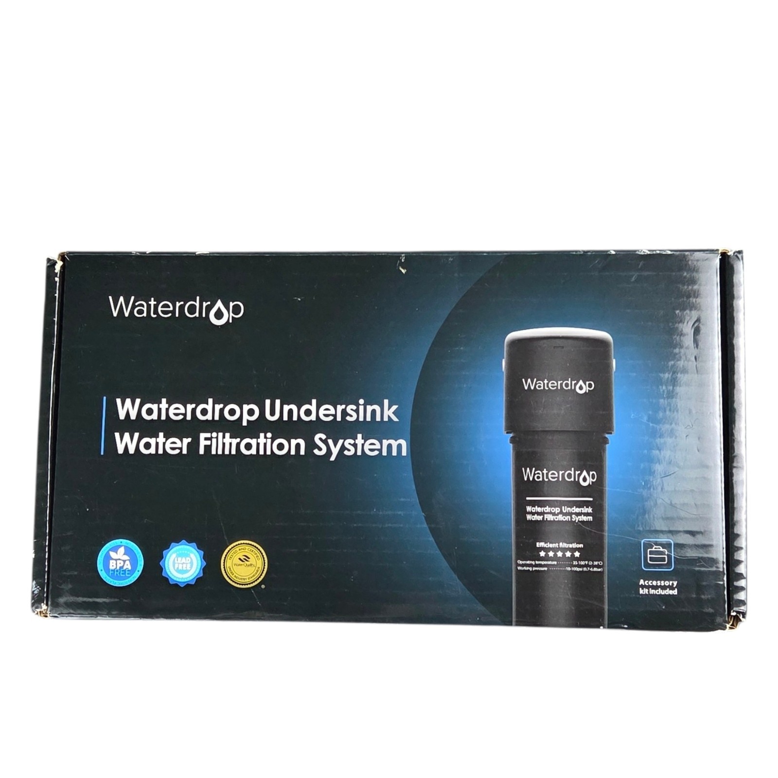 Waterdrop WD10UA Under Sink Water Filter System Kitchen Faucet Direct Connect 8K