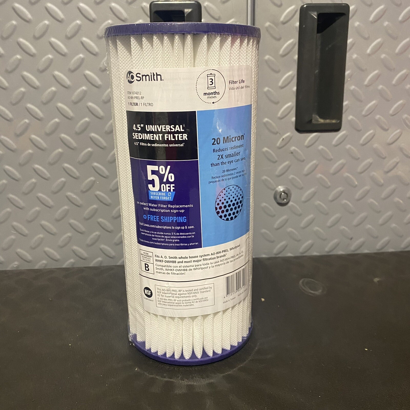 4.5″x10″ 20 Micron Sediment Water Filter Replacement Cartridge AO-WH-PREL-RP