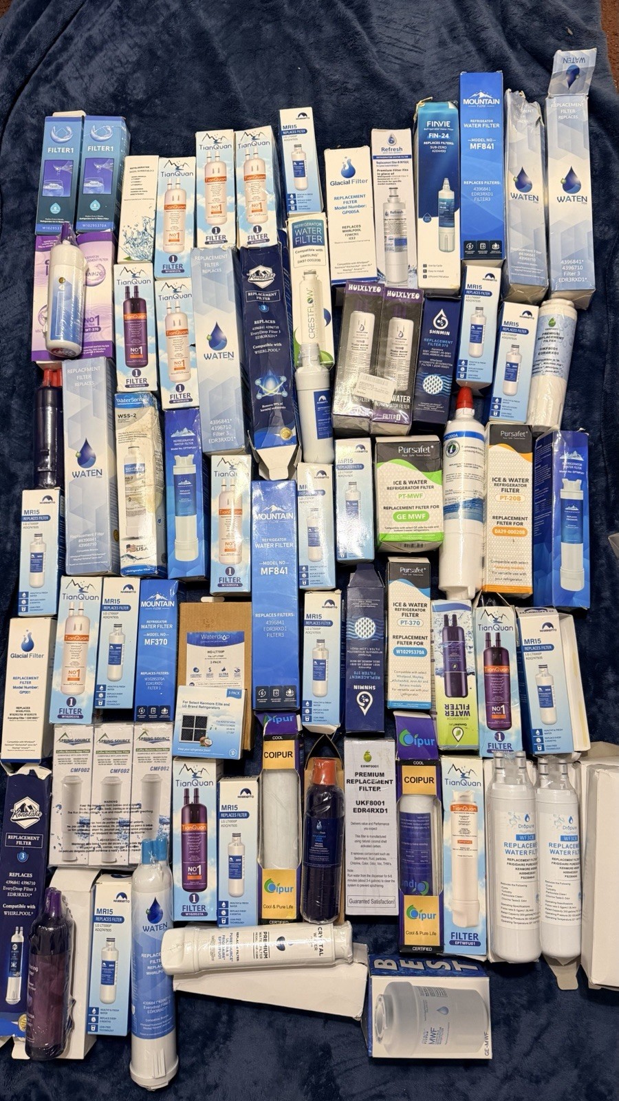 Lot of Refrigerator Water Filters – Mixed Brands & Models – New Open Box 180+pcs