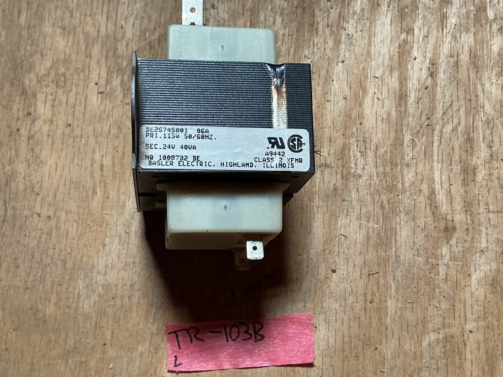 Basler Electric Transformer BE26745001 HQ1008782 115V