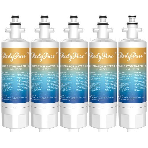 5 Pack Redypure Refrigerator Water Filter Replacement For LG LT700P, ADQ36006101
