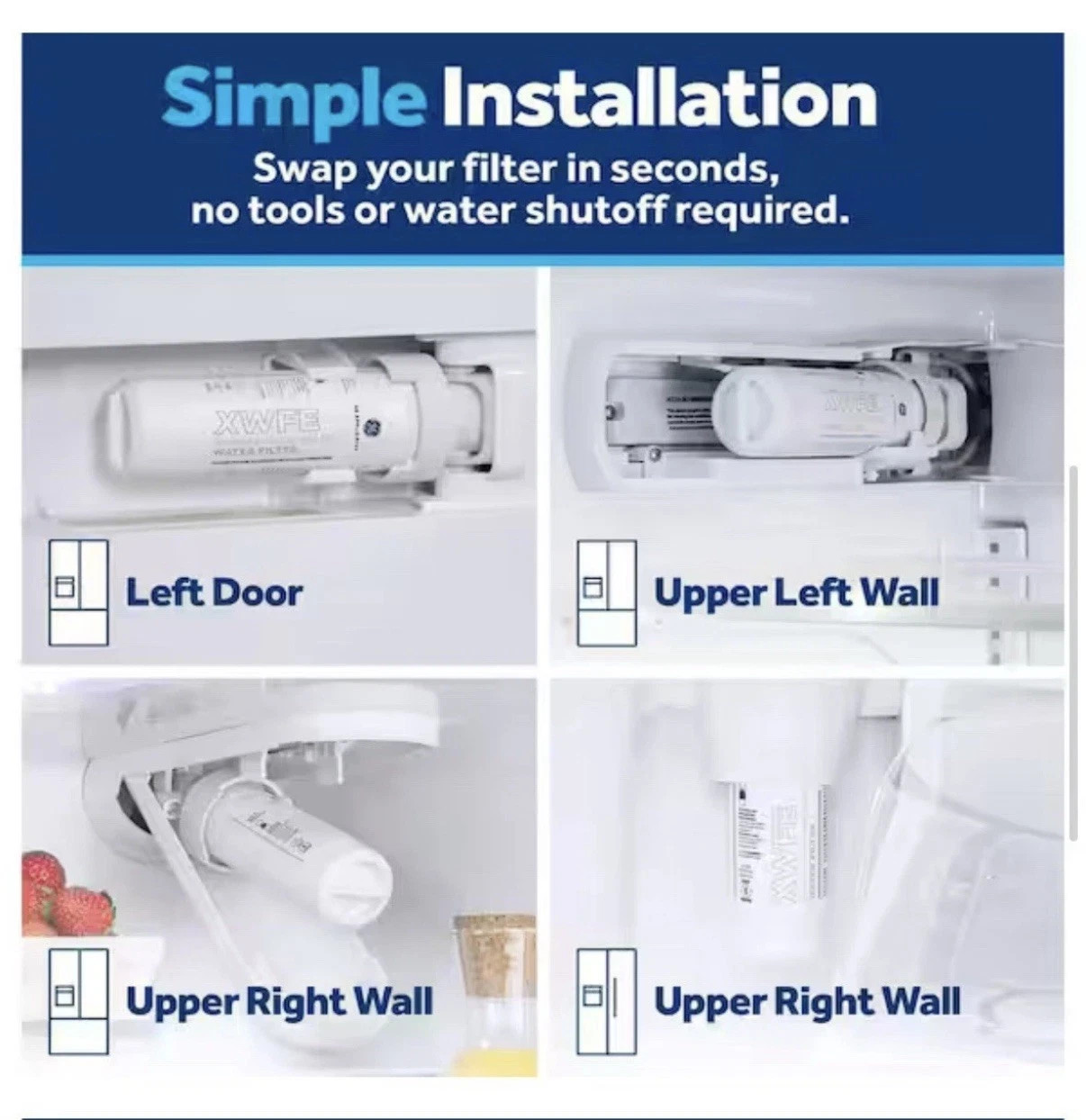 GE® XWFE Refrigerator Water Filter Genuine with RFID New Sealed no chip