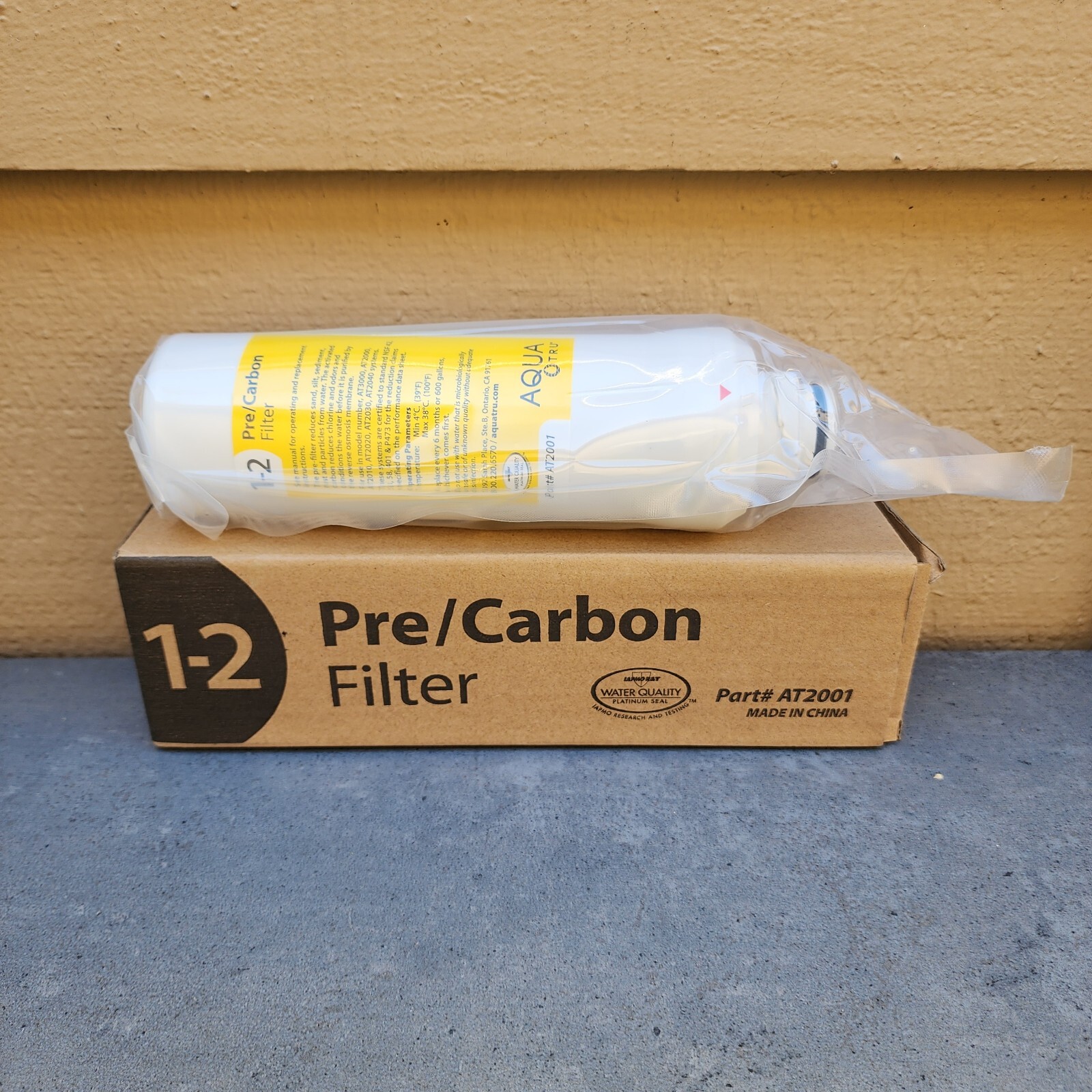 AquaTru Pre/Carbon Replacement Filter Stages 1 & 2 Factory Sealed New In Box