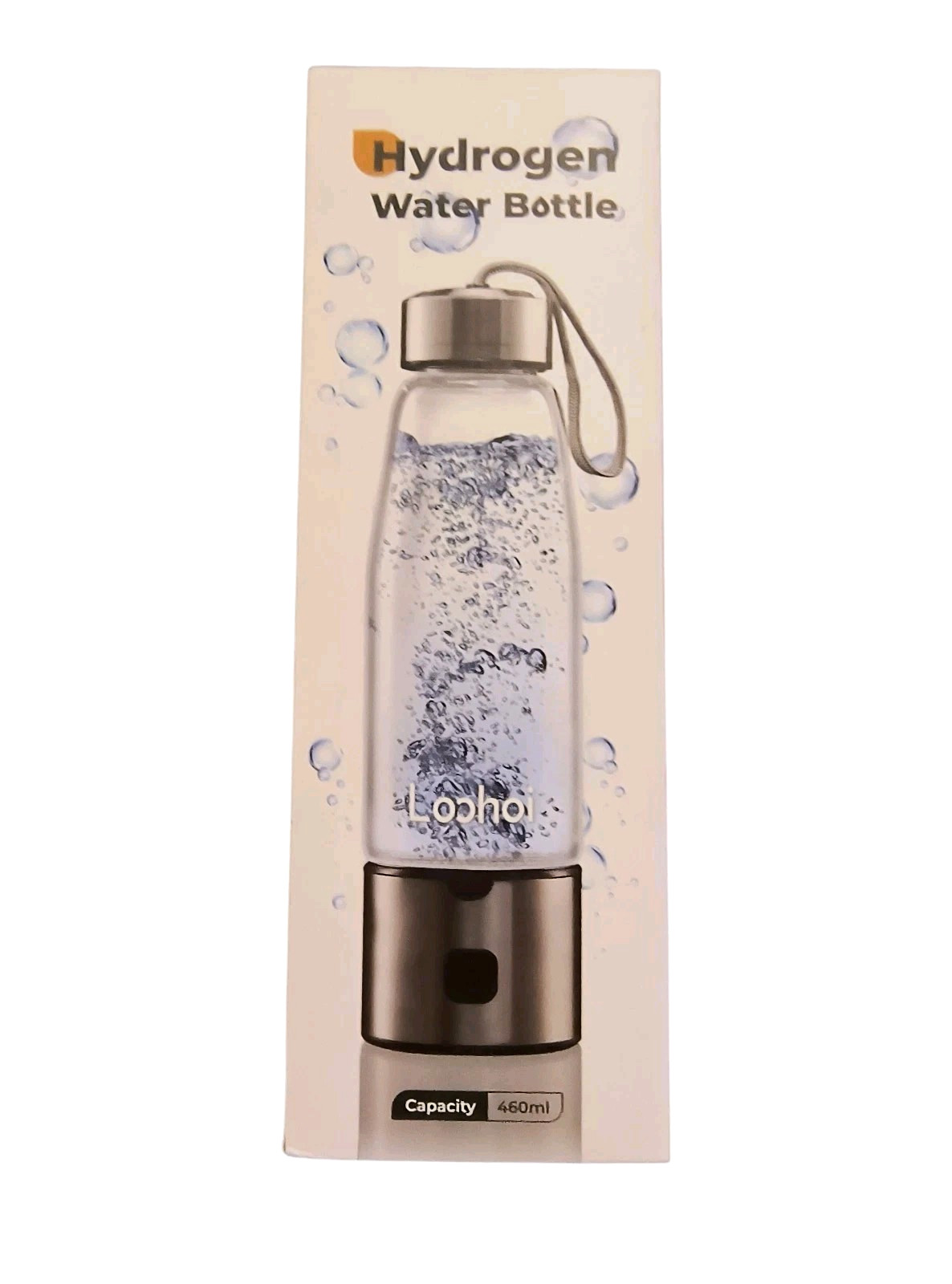 Hydrogen Water Glass Bottle, Upgraded Hydrogen Generator Has SPE/PEM Tech,16oz
