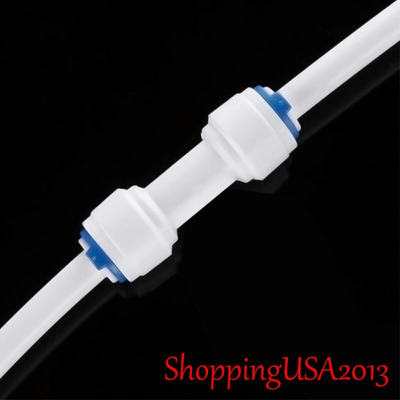 20Pcs 1/4-3/8 Quick Connect Straight Fitting Connector Push In Water Filter