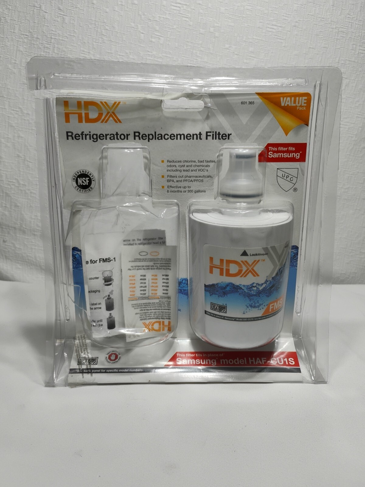 (1) x HDX (FMS-1 ) Refrigerator Replacement Filter , For Samsung HAF-CU1S