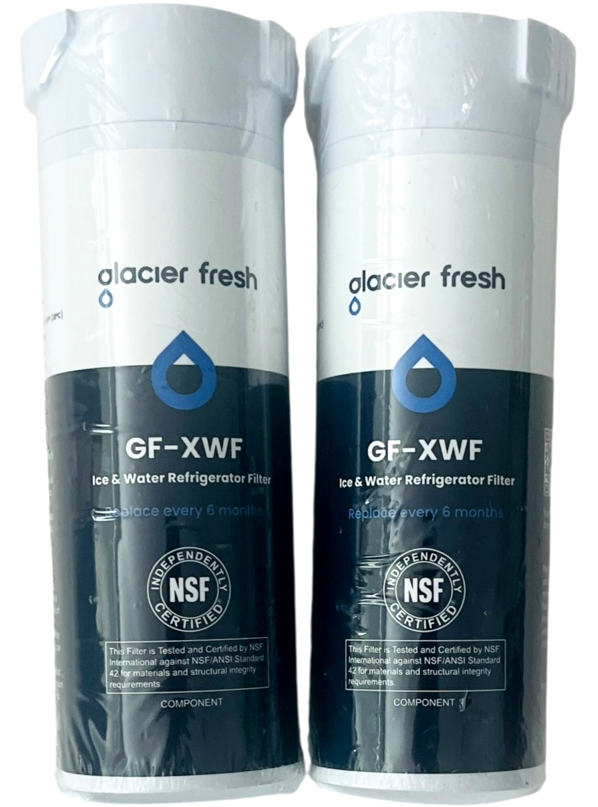 Glacier Fresh GF-XWF Refrigerator Ice & Water Filters – NEW & Sealed – LOT of 2