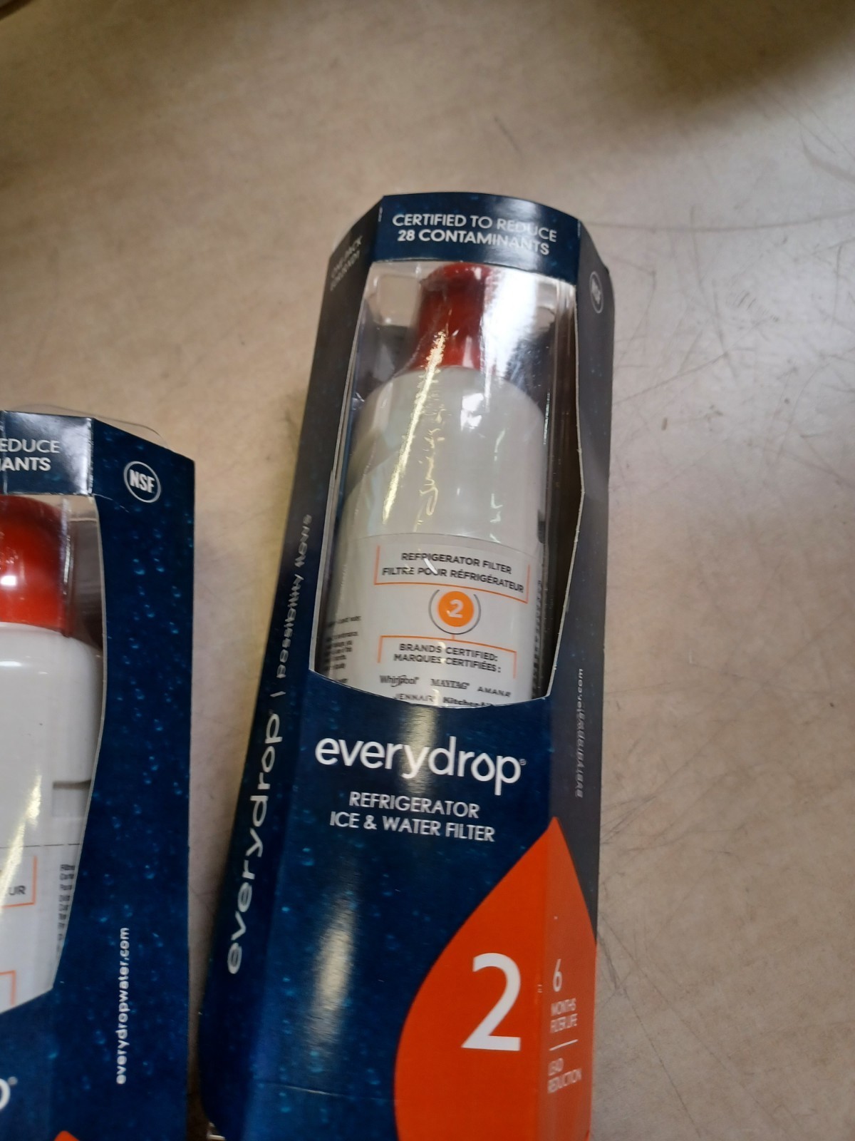 Lot of 2 – EveryDrop Filter 2 Ice & Water Refrigerator Filter ΕDR2RXD1