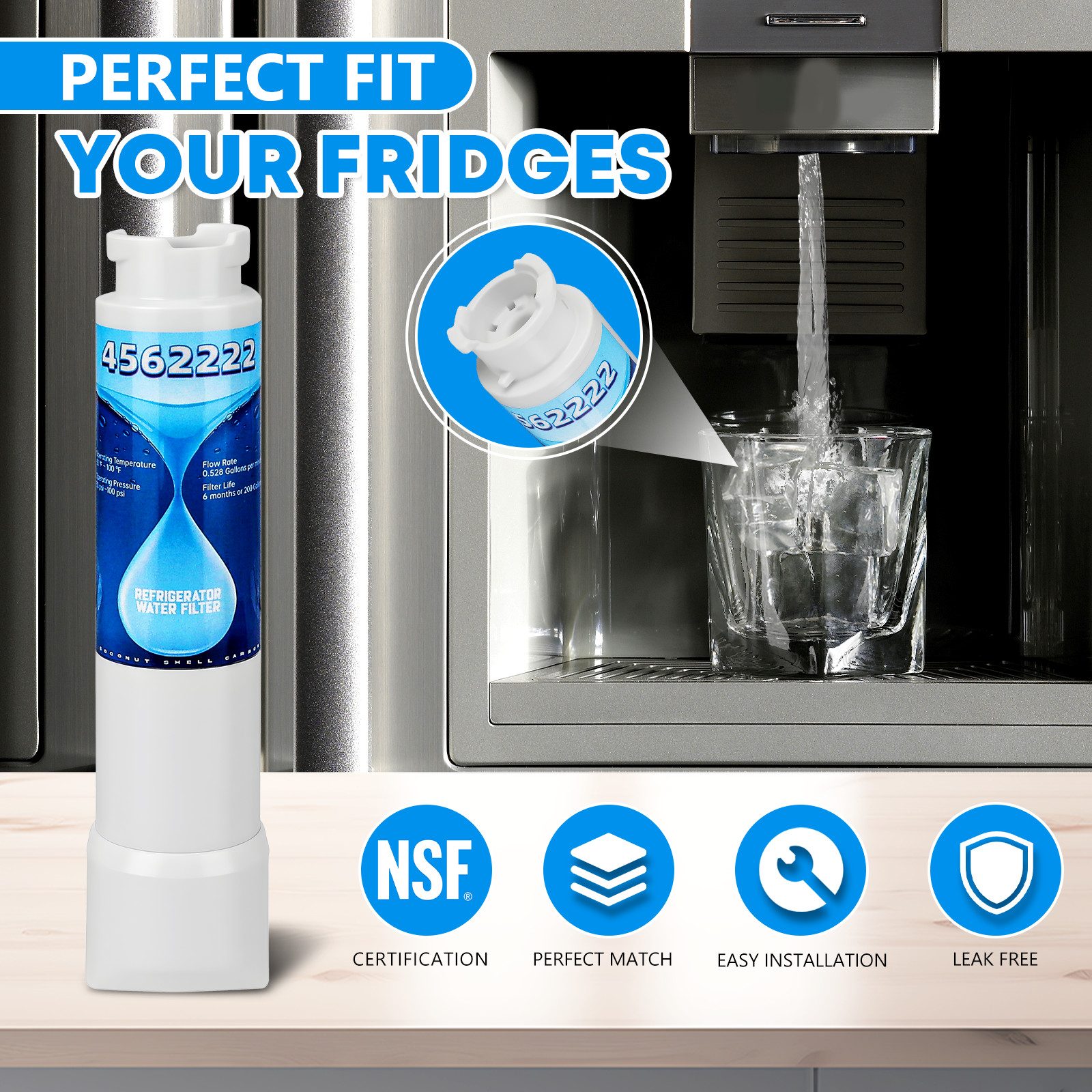 Water Filter 2 Pack for Frigidaire EPTWFU01 Pure Source Ultra II Refrigerator