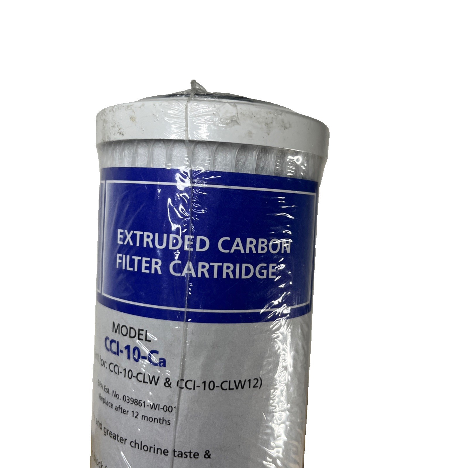 Sealed WaterPur CCI-10-Ca Extruded Carbon Filter Cartridge Block 12 Months New