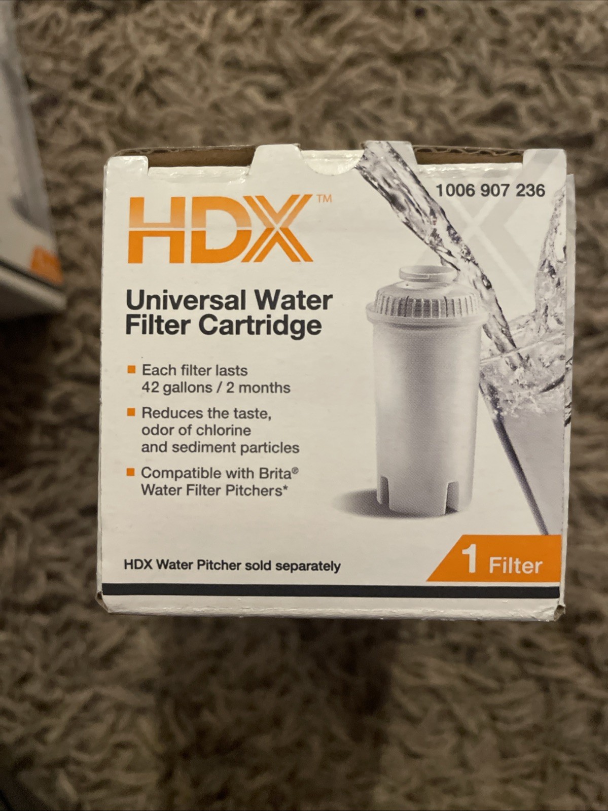 LOT OF 6 New Brita Water Pitcher Compatible HDX Filters, BPA-Free, Free Ship!