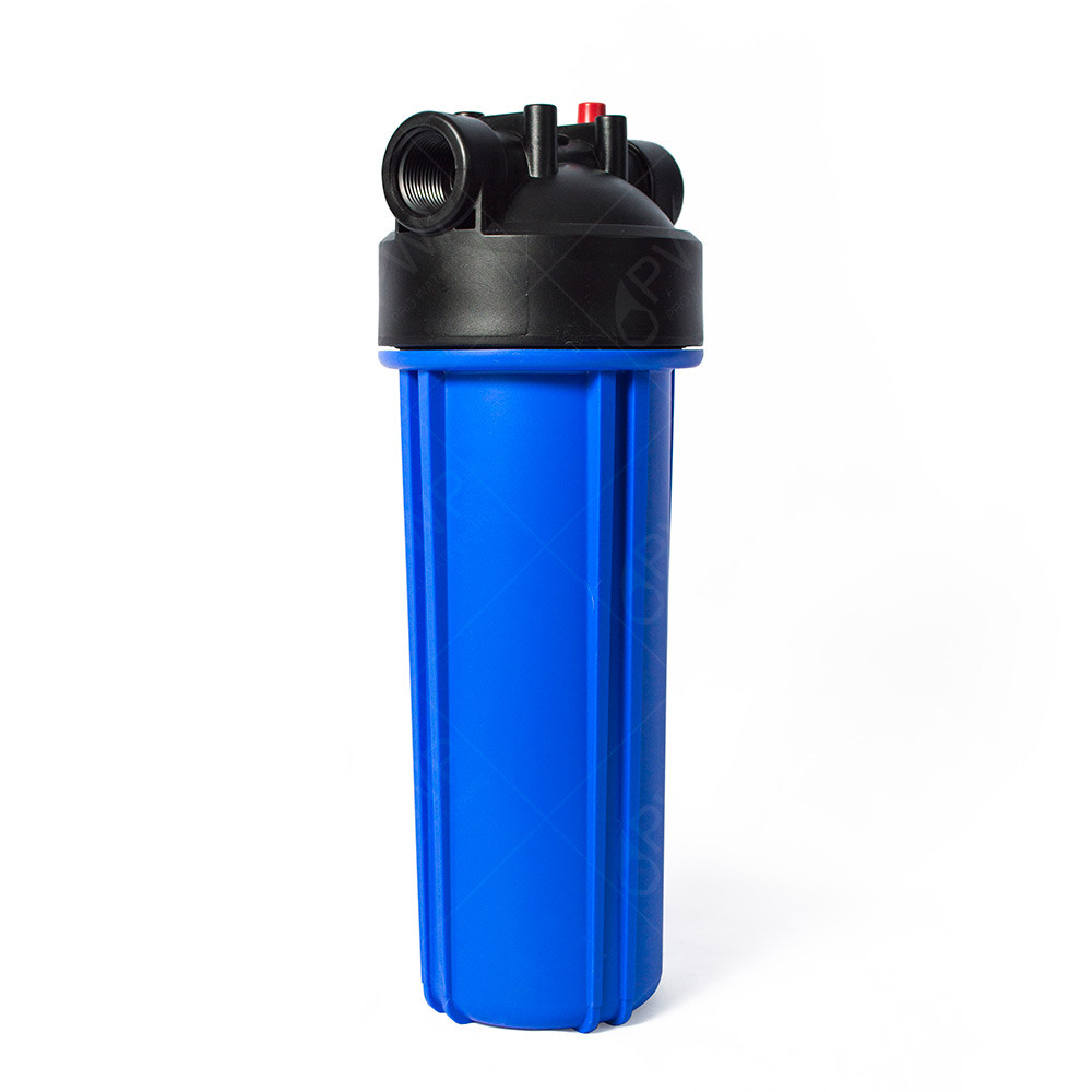 Standard 2.5×10″ Blue Whole House Filter Housing 3/4″ NPT with Pressure Release
