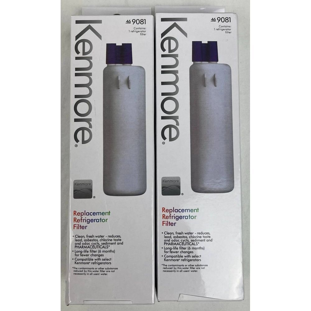 2 Pack Kenmore 9081 Replacement Refrigerator Water Filter 46-9081 Sealed