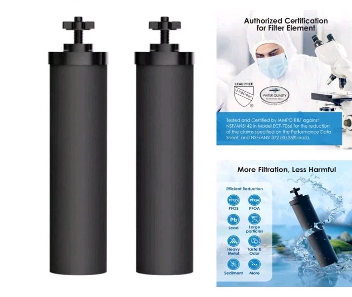Black Filters by NSF/ANSI 42 Certified, Replacement for BB9-2® Purification USA