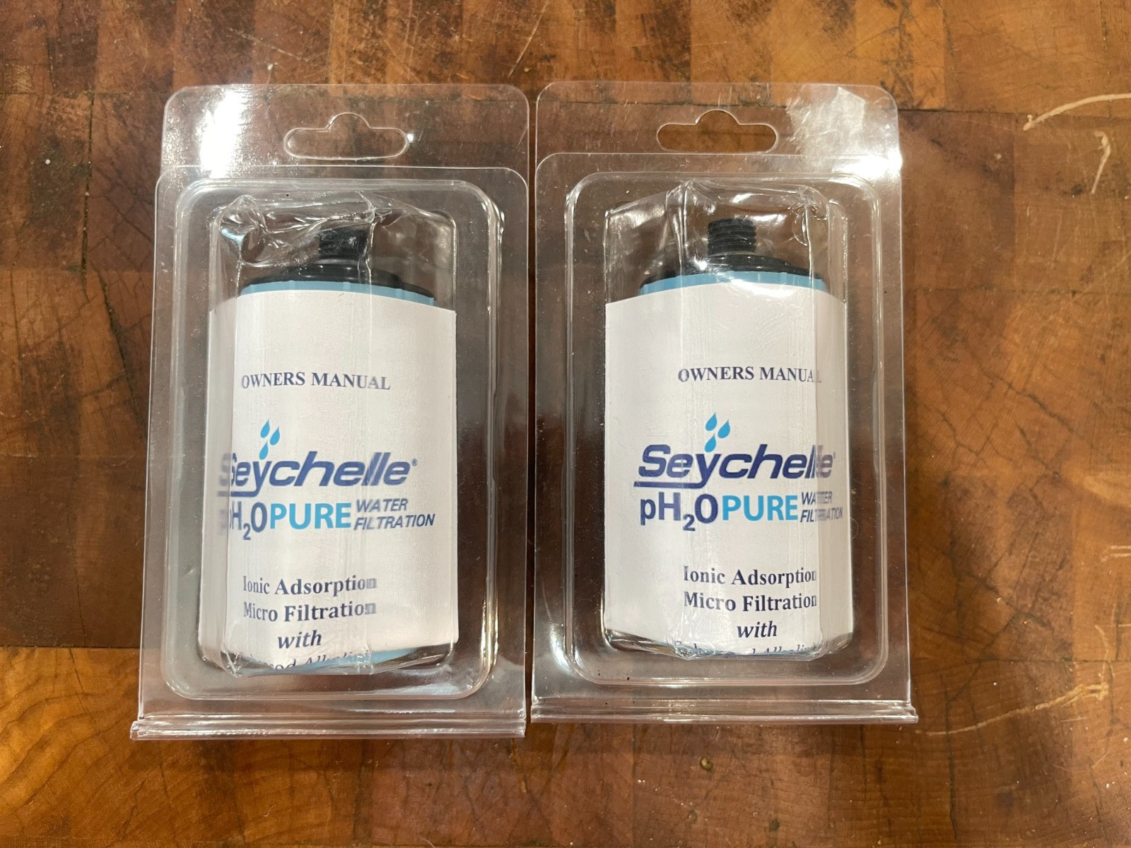 2x NEW Seychelle 28oz pH2O Pure Replacement Ionic Absorbtion Filter OEM 100gal