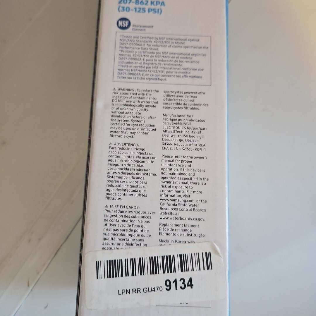 1 PACK Genuine New Samsung DA29-00020B HAF-CIN/EXP Refrigerator Water Filter