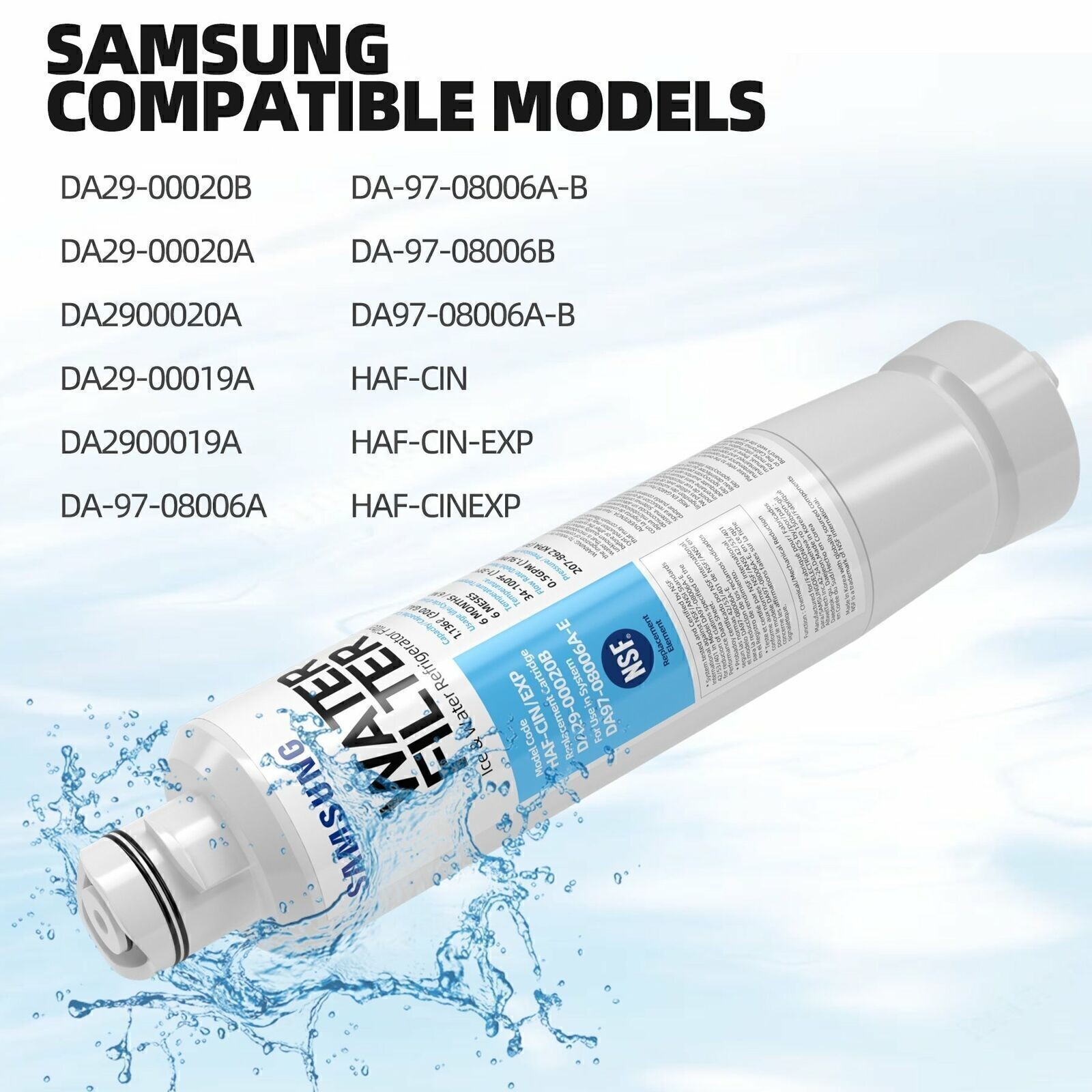 USA 2 PACK Genuine Samsung DA29-00020B HAF-CIN/EXP Refrigerator Water Filter