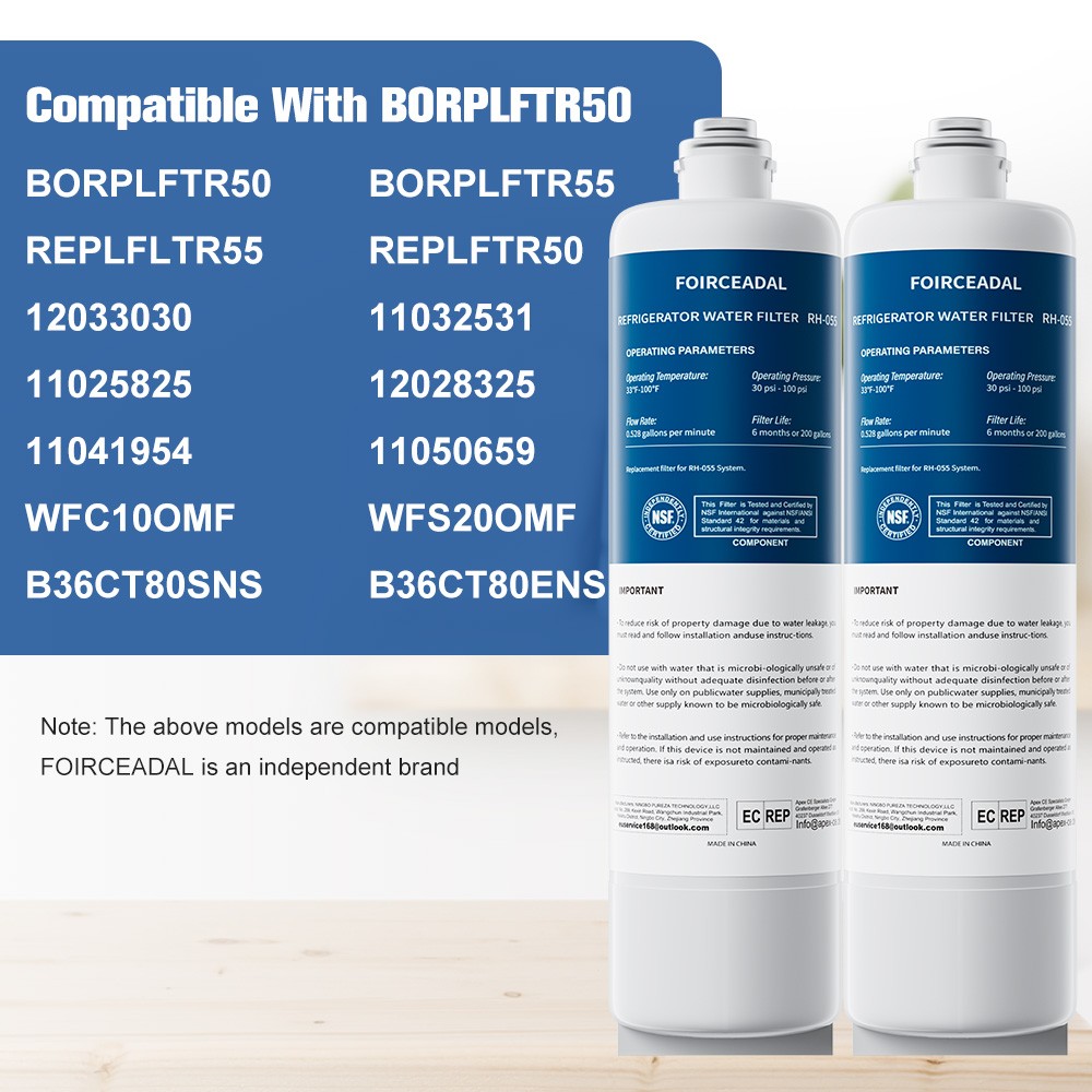 6/4/2PACK White For Bosch Ultra Clarity Pro BORPLFTR50 WFC100MF Water Filter NEW
