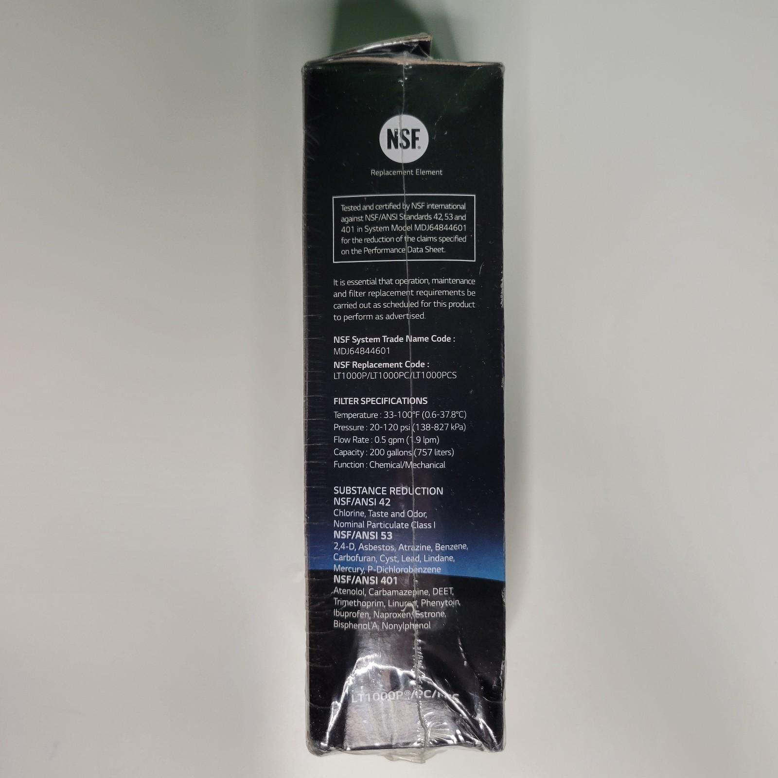 Genuine OEM LG Water Ice Filter Replacement Cartridge LT1000P/PC/PCS NEW Sealed