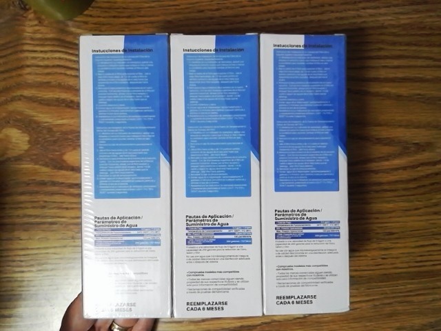 Ice Pure Refrigerator Filter RWF4700AC 3 Pack With 3 Air Filters LG LT1000P NEW