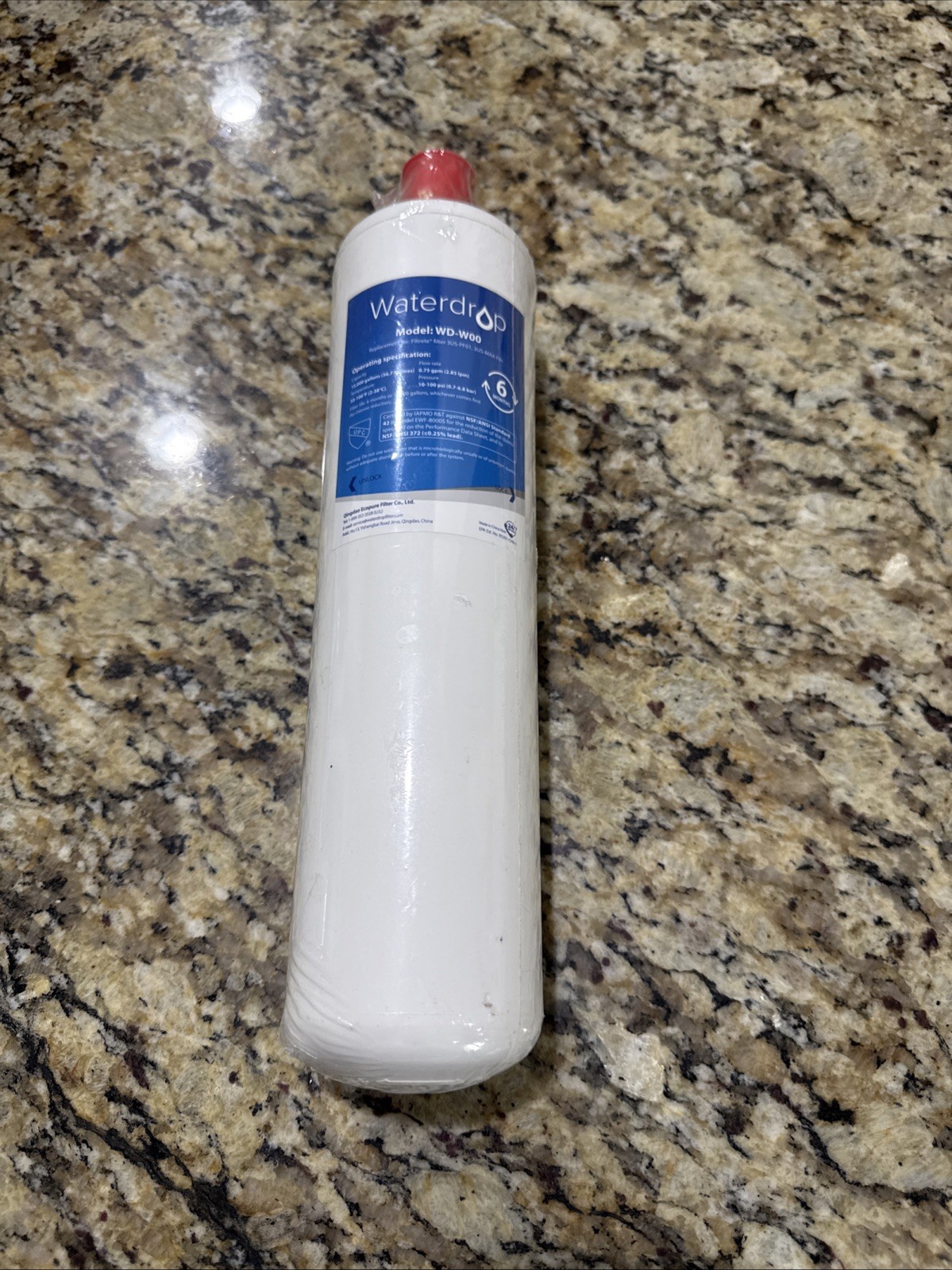 Waterdrop WD-W00 Under Sink Water Filter Replaes Filtrete 3US-PF01 3US-MAX-F01