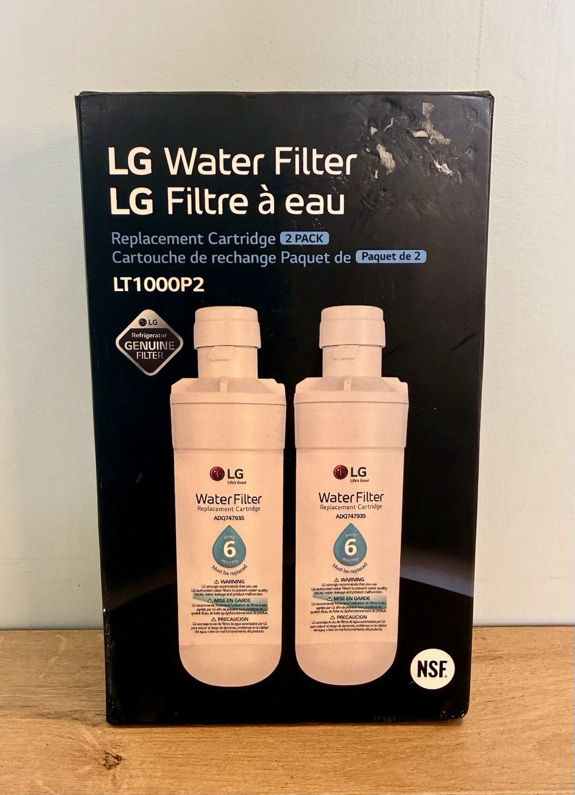 LG LT1000P2 6 Month/200 Gal Refrigerator Replacement Water Filter 2 Pack – NOS