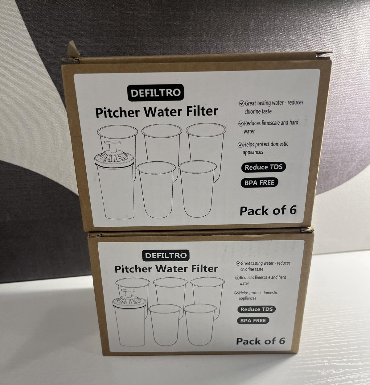 12pcs DEFILTRO Pitcher Water Filters For Brita Maxtra+ White BPA Free