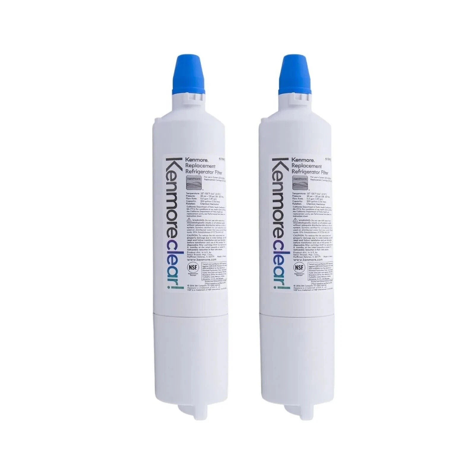 2* KenmoreClear 46-9990 9990 Refrigerator Water Filter fit LG LT600P 5231JA2006B