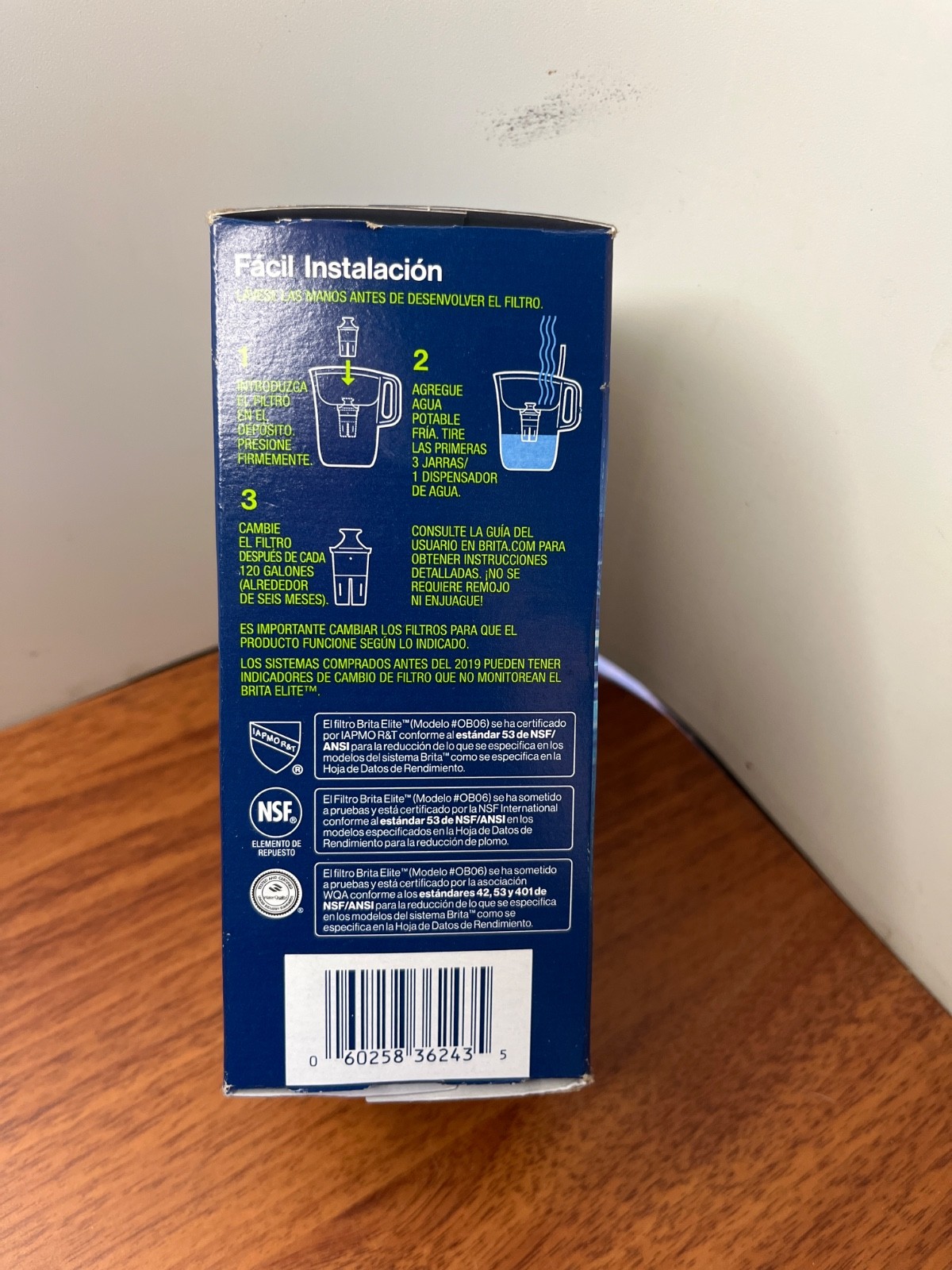 Brita Replacement Filter – Elite – 1 Filter for 6 Months New Sealed