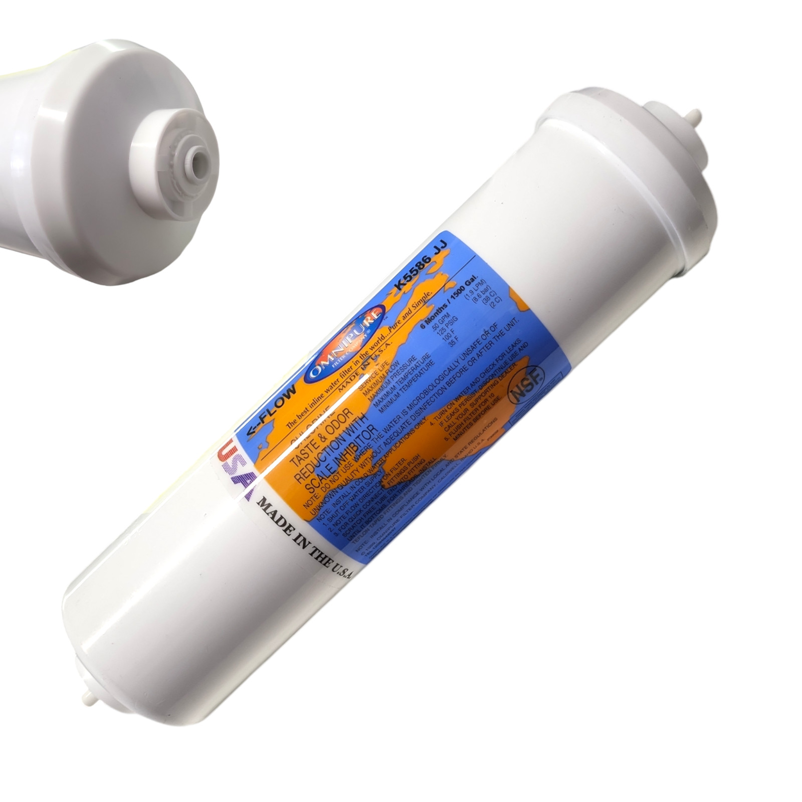 Omnipure K5586-JJ Inline Filter With Scale Inhibitor – 1/4 FQC 1-PACK