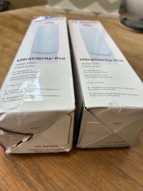 BOSCH/ Ultra Clarity Pro Refrigerator Water Filter/White #WFS200MF/WFS210MF/PK 2