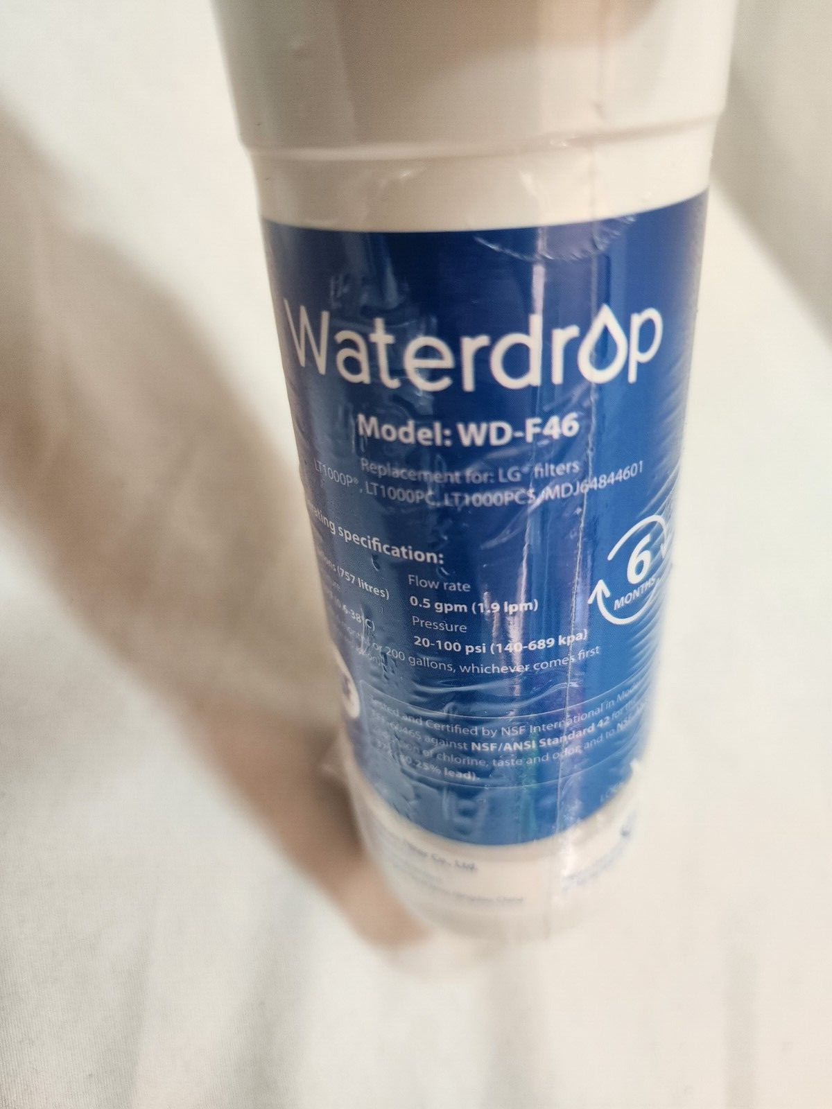 Waterdrop Replacement Filter Model: WD-F46